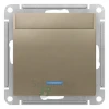 ATN000567 - ATLASDESIGN ВЫКЛЮЧАТЕЛЬ карточный 10А, без задержки времени, механизм, ШАМПАНЬ