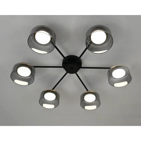 PRD-C 1158-6 BK+SMOKE (1) Люстра RL 