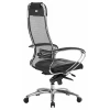 Кресло офисное SL-1.04, черный, кожа искусственная NewLeather, ткань сетчатая, армированная арамидным волокном Кресло офисное SL-1.04, черный, кожа искусственная NewLeather, ткань сетчатая, армированная арамидным волокном
