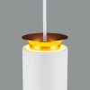 Подвесной светодиодный светильник Elektrostandard DLS021 9+4W 4200К белый матовый/золото