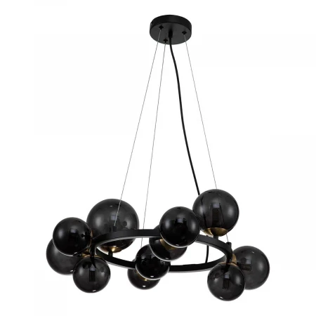 Подвесная люстра Indigo Molecola 11018/11P Black V000195