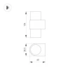 Настенный светодиодный светильник Arlight SP-Spicy-Wall-Mini-Twin-S104x39-2x3W Day4000 035561
