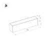 Трековый светодиодный светильник Arlight Mag-Flat-25-L800-24W Warm3000 034213