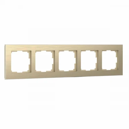 Рамка Werkel Aluminium на 5 постов шампань алюминий W0051711 4690389158179