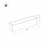 Трековый светодиодный светильник для магнитного шинопровода Arlight Mag-Flat-25-L400-12W Warm3000 033674