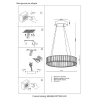 Подвесной светодиодный светильник Crystal Lux Musika SP70W Led Chrome