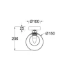 Настенный светильник Maytoni Basic form MOD521WL-01G1 Настенный светильник Maytoni Basic form MOD521WL-01G1