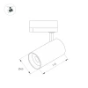 Трековый светодиодный светильник Arlight LGD-SPOT-2TR-R45-7W Warm3000 (WH, 24 deg, 230V) 042537 Трековый светодиодный светильник Arlight LGD-SPOT-2TR-R45-7W Warm3000 (WH, 24 deg, 230V) 042537