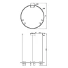 Подвесная светодиодная люстра Maytoni Satellite MOD102PL-L42WK