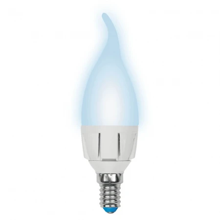 Лампа светодиодная Uniel E14 7W 4000K матовая LED-CW37 7W/NW/E14/FR PLP01WH UL-00002415