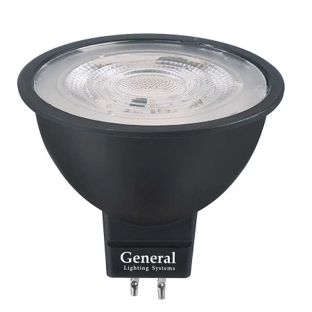 Лампа General GLDEN-MR16-DIF-7-230-GU5.3-6500 Черная Dif 30