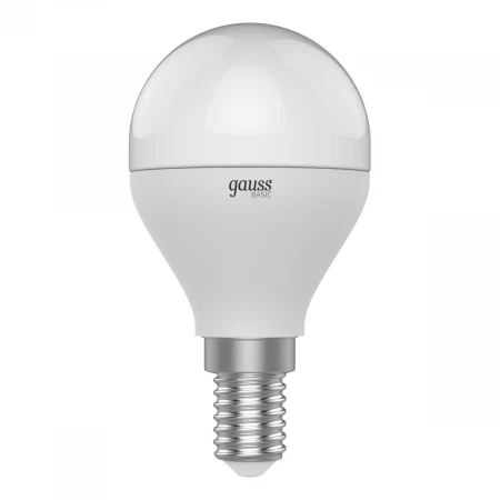 Лампа светодиодная Gauss E14 7,5W 4100К матовая 1053128