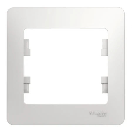 Рамка 1-постовая Systeme Electric Glossa белая GSL000101
