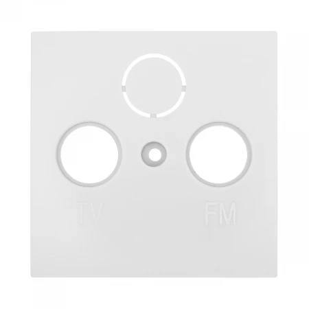 Накладка LK Studio розетки TV+FM+SAT, 2(3) отверстия (белый) LK60 865204-1