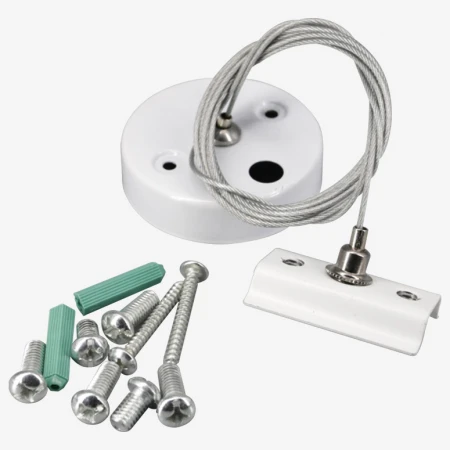 Подвес тросовый Hesby Lighting Skylite для накладного шинопровода 220В, белый HSBL_0035