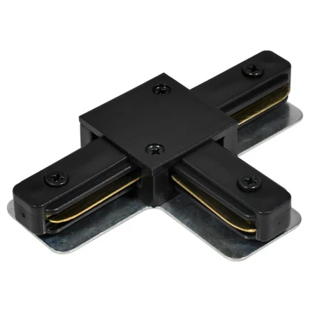 Коннектор Т-образный Hesby Lighting Skylite для  накладного шинопровода 220В, чёрный HSBL_0006