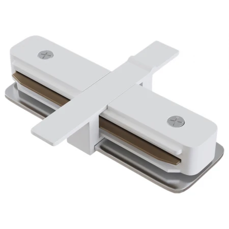 Коннектор прямой Hesby Lighting Skylite для встраиваемого шинопровода 220В, белый HSBL_0039