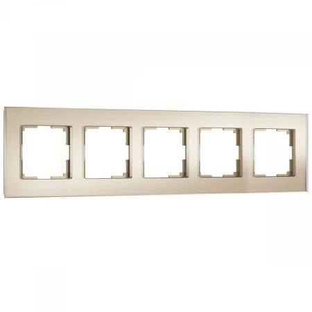Рамка Werkel Senso на 5 постов шампань стекло soft-touch W0053111 4690389214295 Рамка Werkel Senso на 5 постов шампань стекло soft-touch W0053111 4690389214295