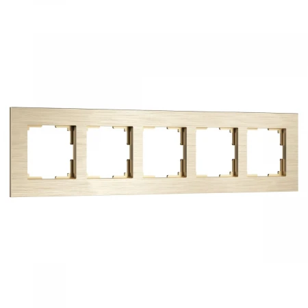 Рамка Werkel AluMax на 5 постов шампань W0053511 4690389214363 Рамка Werkel AluMax на 5 постов шампань W0053511 4690389214363