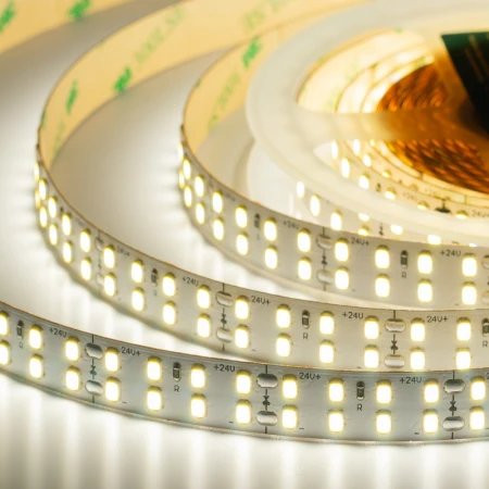 Лента светодиодная ELFLED PRO140, 240/м (2835), 24В, 22Вт/м, 5м, 2ряда, белый нейтральный 4000-4500К ELFLED-24240-PRO140/2-nw