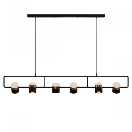 Подвесной светильник Lightera Rudolf LE114L-6B WIFI, LED, Черный