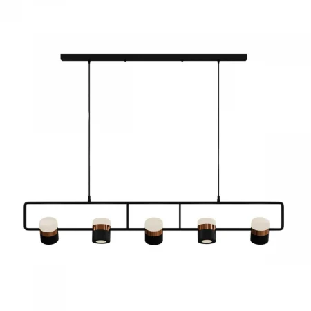 Подвесной светильник Lightera Rudolf LE114L-5B WIFI, LED, Черный