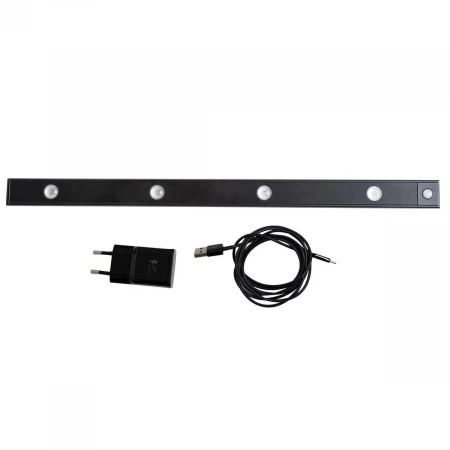 Мебельный светодиодный светильник Uniel ULI-F50-5W/4000K Sensor IP40 Black UL-00011957