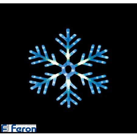 Световая фигура "снежинка" rgb lt035