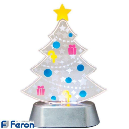 Световая фигура "елочка с украшениями", lt097