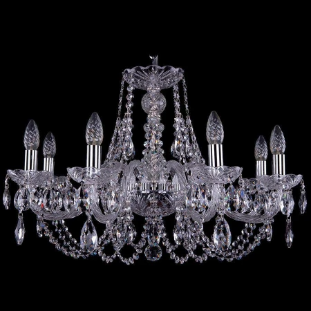 Хрустальная люстра Bohemia Ivele Crystal 1406/8/240/Ni