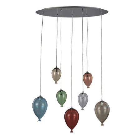 Подвесная люстра Ideal Lux Clown SP7 Color