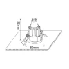 Встраиваемый светильник Crystal Lux CLT 002C1 WH