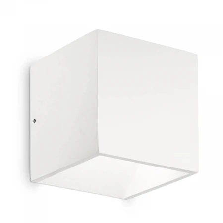 Уличный настенный светодиодный светильник Ideal Lux Rubik Ap1 Bianco 4000K