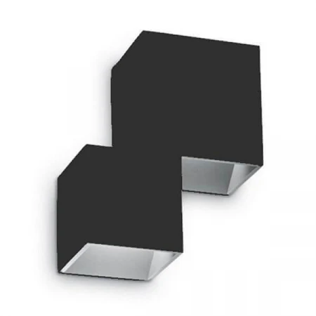 Уличный настенный светодиодный светильник Ideal Lux Rubik Ap2 Nero 4000K