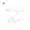 Трековый светодиодный светильник Arlight LGD-Nika-4TR-R100-30W Warm3000 031173 Трековый светодиодный светильник Arlight LGD-Nika-4TR-R100-30W Warm3000 031173